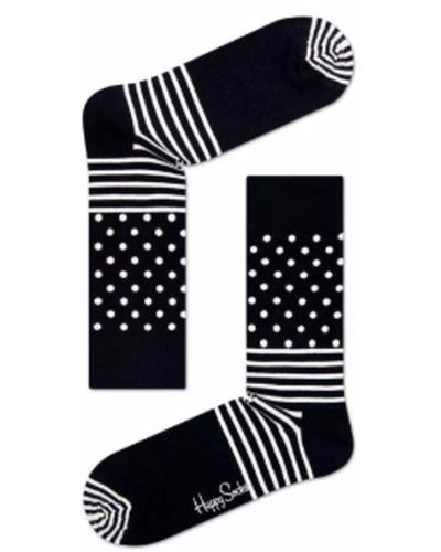 Happy Socks Stripe Dot Socks - Black