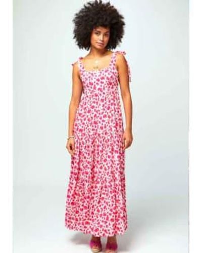 Aspiga Tabitha Maxi Dress Cheetah Xs - Pink