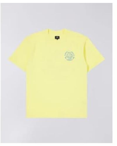 Edwin Música Camiseta camiseta Single Jersey Charlock Garment Washed - Amarillo
