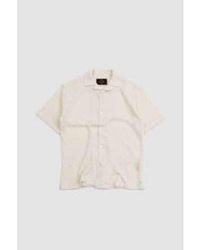 Portuguese Flannel Ground Shirt - Bianco