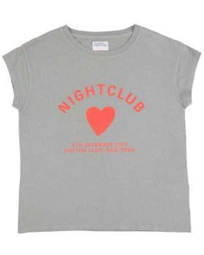 Sisters Department Kurzer Manga t -Shirt Night Club - Grau
