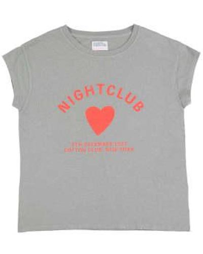 Sisters Department Camiseta De Manga Corta Night Club - Gris