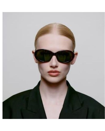 A.Kjærbede Anma Sunglasses Demi Tortoise One Size - Black