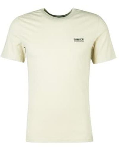 Barbour Small Logo T Shirt Mist - Giallo
