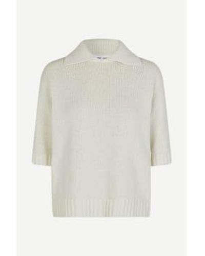 Samsøe & Samsøe Salou Ss Jumper Solitary Star / Xxs - White