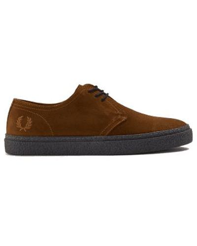 Fred Perry Linden Suede Ginger 40 - Brown
