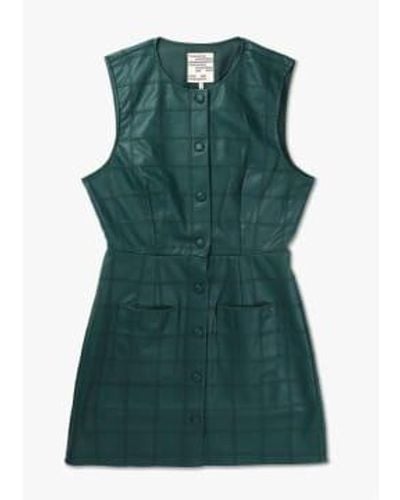 Baum und Pferdgarten S Anavi Faux Leather Shift Dress 38 - Green