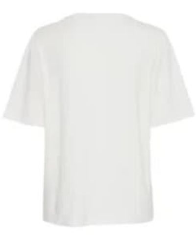 B.Young Byoung 20813611 Pamila Half Sl T Shirt 2 In Off - Bianco