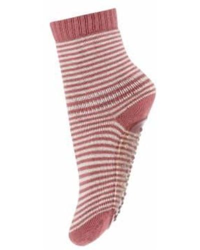 mpDenmark MP vi calcetines con anti-slip - Rojo