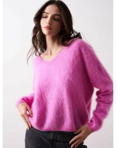 ABSOLUT CASHMERE Soeli Sweater Lollipop Uk 8 - Pink
