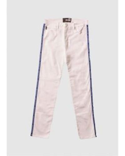 Love Moschino S Taped Denim Jeans W25 - Pink
