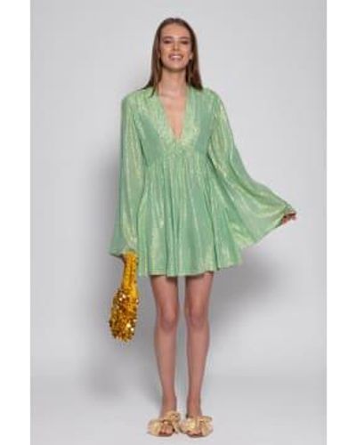 Sundress Short Los Aquamarine Maud Dress Xsmall/small Tall - Green