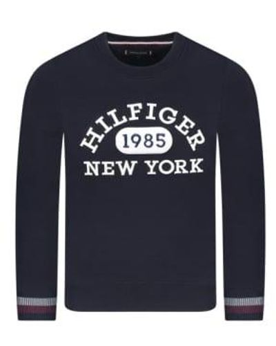 Tommy Hilfiger Sweatshirt For Men Mw0Mw32670 Dw5 - Blu