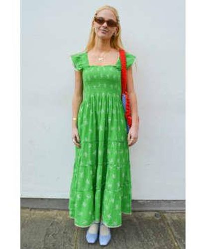 M.A.B.E Vivi Print Maxi Dress - Green