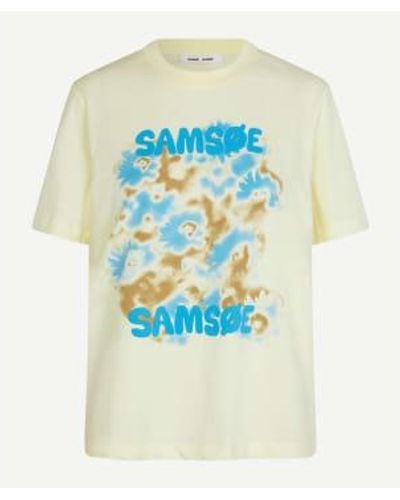 Samsøe & Samsøe Sadalila T Shirt Pear Sorbet Xs - Blue