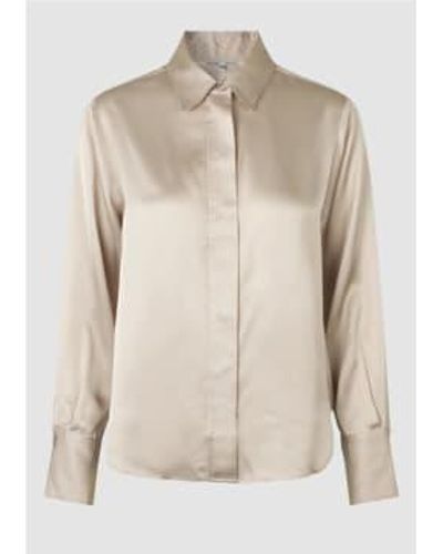 Second Female Galla Classic Shirt French Oak - Neutre