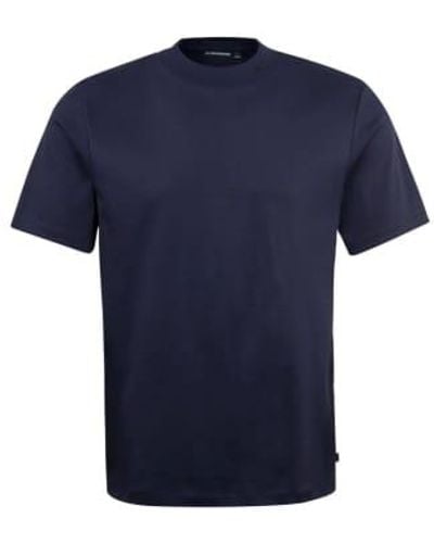 J.Lindeberg Ace Mock Neck T Shirt - Blue