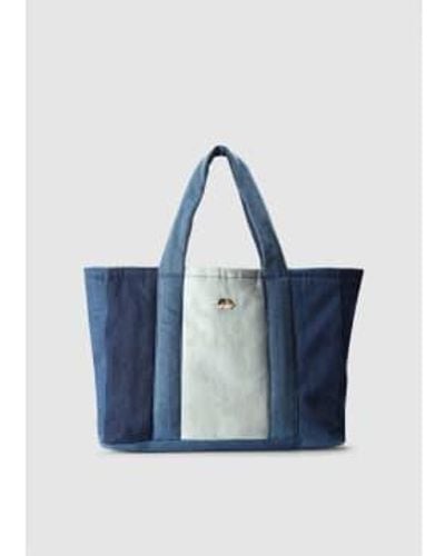 Fiorucci Womens Puffer Tote Bag In Blue 1