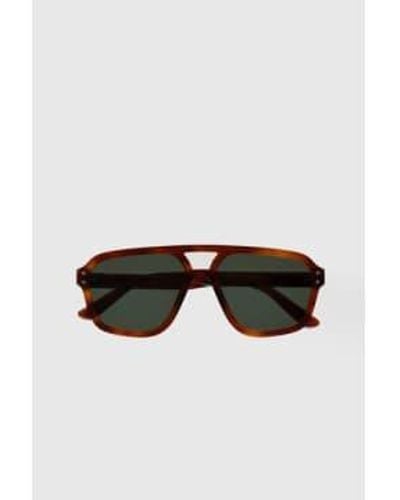 Monokel Jet Amber Sunglasses Solid Lens Os - Black