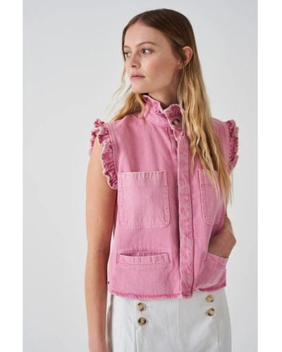 seventy + mochi Pablo Candy Floss Waistcoat - Pink