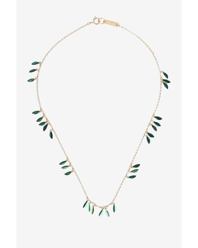 Isabel Marant Jewellery Isabel Marant Color Shiny Leaf Necklace - Blue