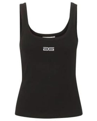 Gestuz Drewgz Sleeveless Logo Vest Xs - Black