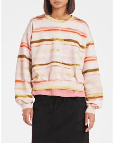 Paul Smith Sunray stripe sweatshirt powder - Natur