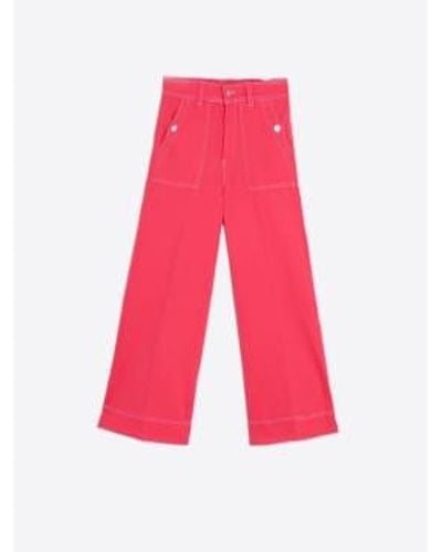Vilagallo Coral Noa Trousers Size 8 - Red