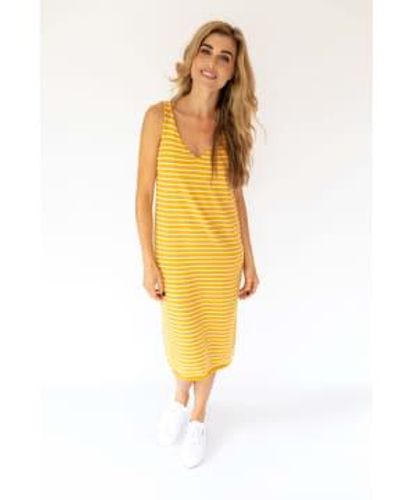 indi & cold Indi And Cold Knitted Breton Dress - Giallo