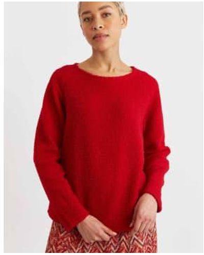 Louche London Blanka Borg Sweatshirt 12 - Red
