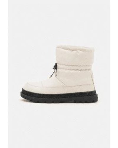 COACH Kailee Nylon-jacquard And Sheepskin Snow Boots - White