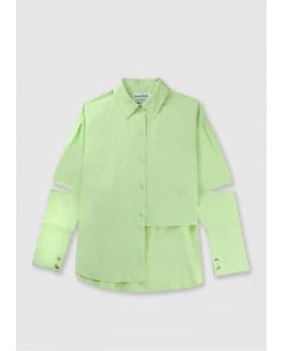 House Of Sunny Hs Bonita Asymetric Shirt - Verde