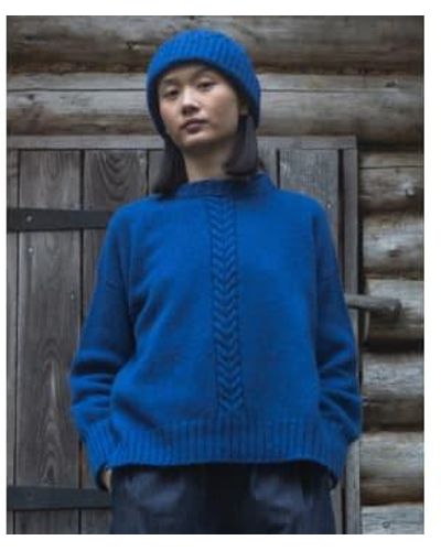 Beaumont Organic Aw23 Marney Lambswool Sweater - Blue
