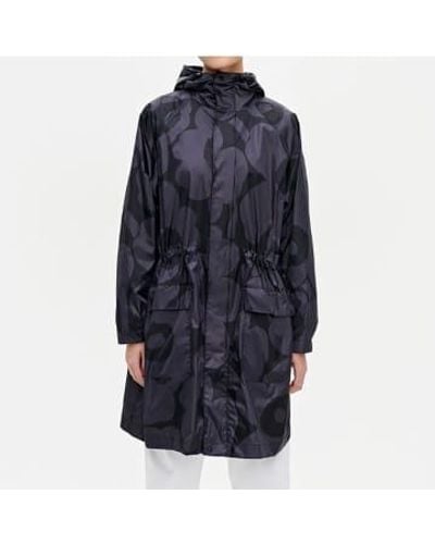 Marimekko Impermeable l abrigo repelente el inodoro lluvia - Azul