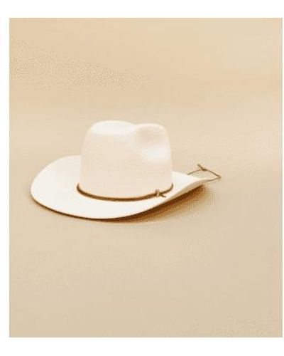 Van Palma 'ezra' Felt Hat Off White 58-l - Natural