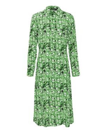 Soaked In Luxury Lina Shirt Dress Medium - Green