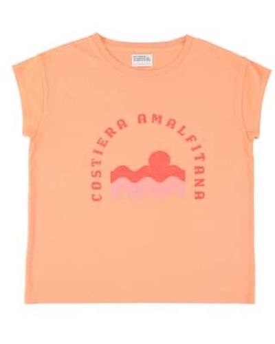 Sisters Department Kurz -sleeved t -shirt cueriera -koralle - Orange