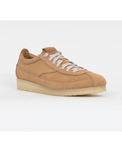 Clarks Wallabee Tor Suede Shoes - Natural