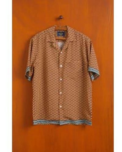 Portuguese Flannel Vermon Shirt Bordeux S - Brown