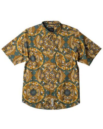 Kavu Festaruski Short Sleeve Shirt Shroomarama - Verde