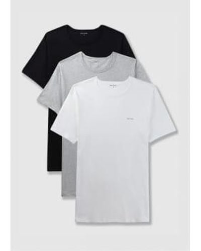 Paul Smith Mens T Shirt 3 Pack In Multicolour - Nero