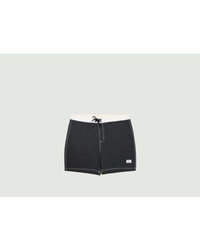 Knowledge Cotton Swim Shorts With Contrasting Details M - White