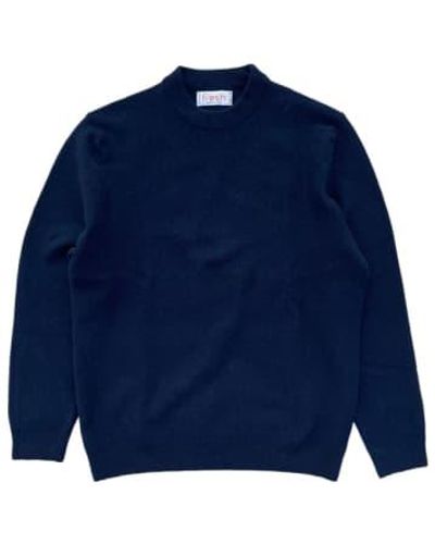 Fresh Crew Neck Sweater Navy L - Blue