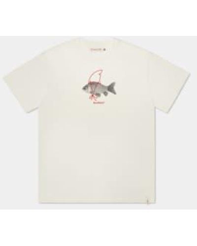 Revolution Off Goldfish 1320 Loose T Shirt - Bianco