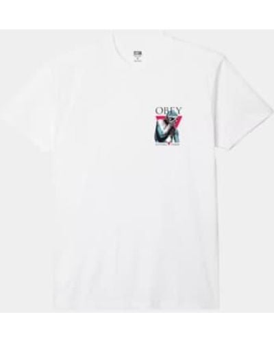 Obey Future Tense T-shirt M - White