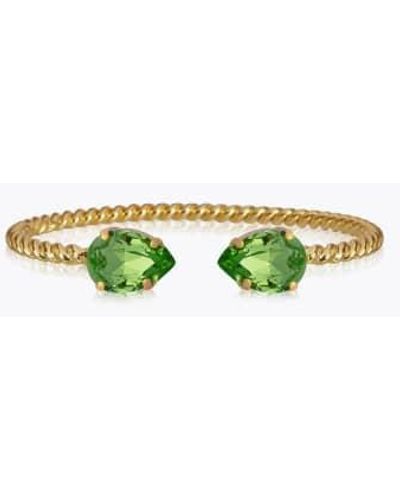 Caroline Svedbom Mini Drop Bracelet Peridot One Size - Green