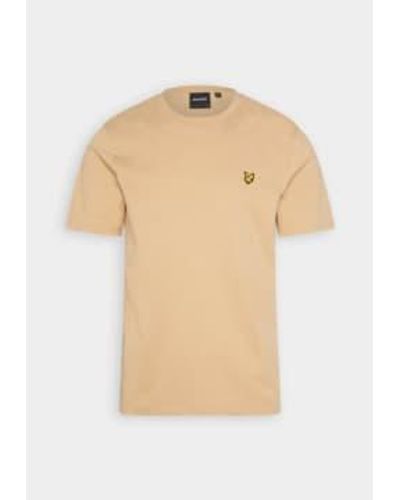 Lyle & Scott Khaki Plain T Shirt - Neutro