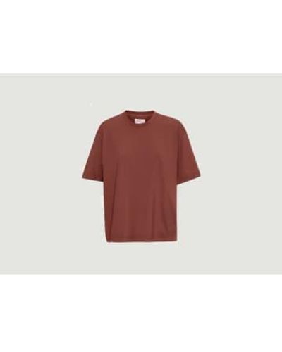 COLORFUL STANDARD T-shirt en coton biologique surdimensionné - Rouge