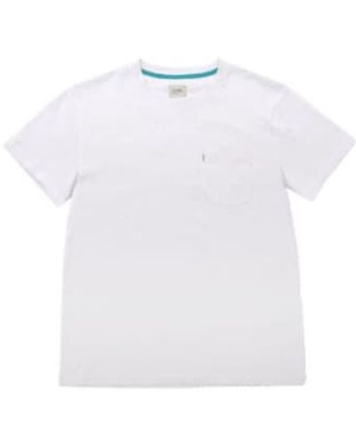 Billybelt Camiseta blanca flameada - Blanco
