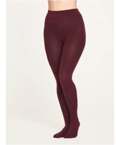 Thought Bamboo Essential Plain Tights L - Red